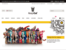 Tablet Screenshot of keepoutbracelets.com